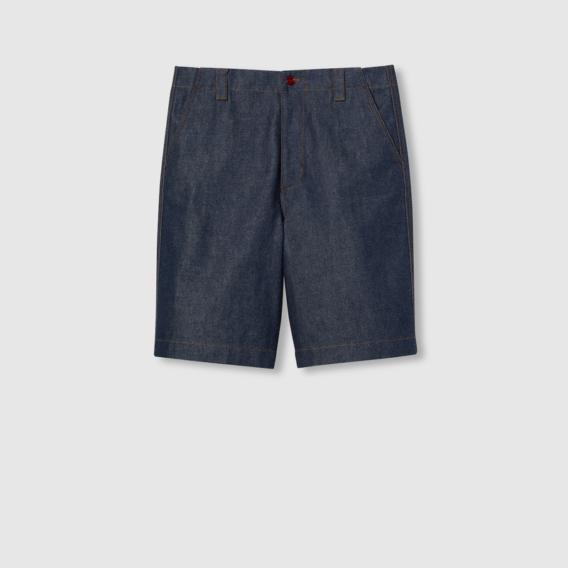 Raw denim bermuda shorts 1