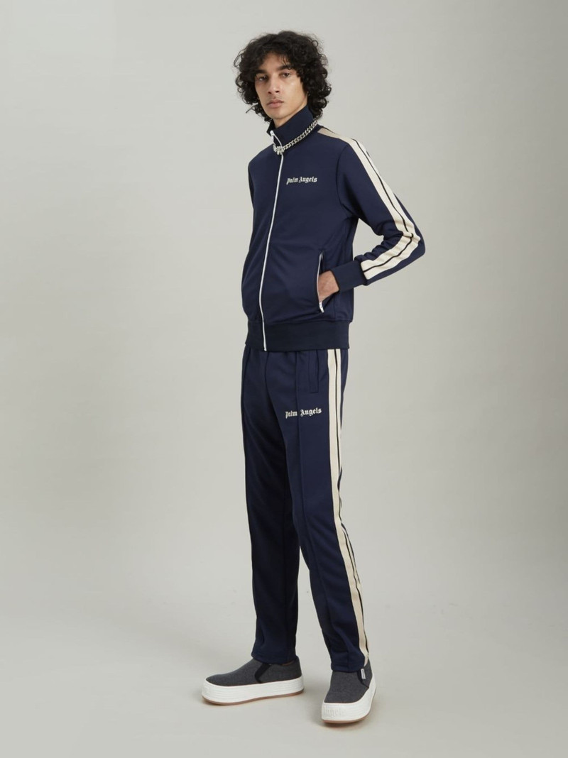 Palm Angels PALM CORE CLASSIC TRACK PANTS NAVY BLUE  WHITE outlook