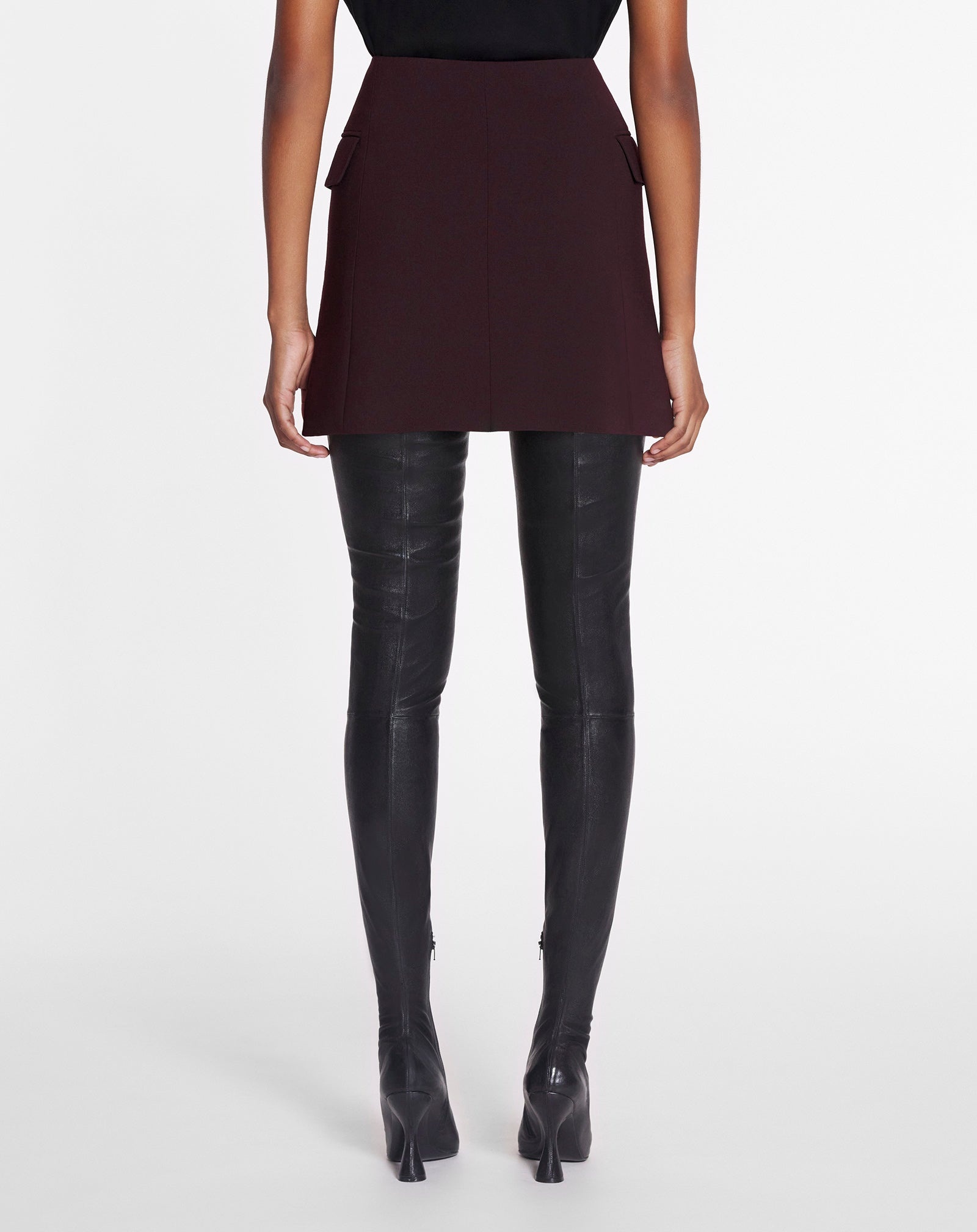 HIGH-WAISTED SHORT SKIRT - 4