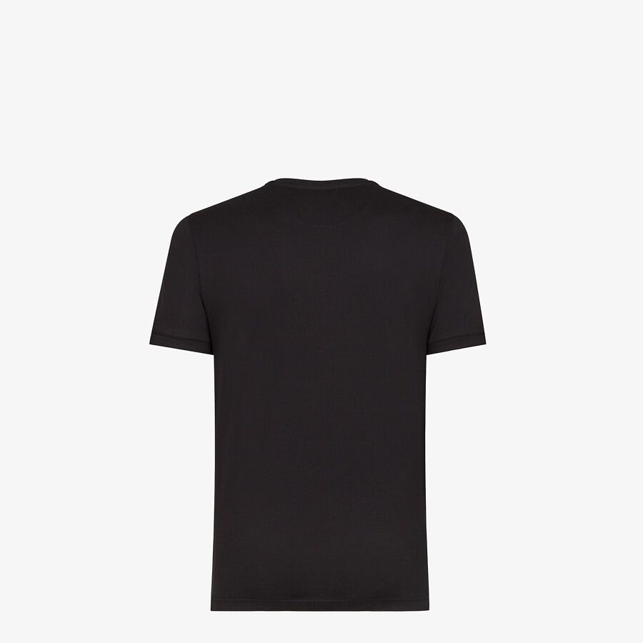 Black cotton T-shirt - 2