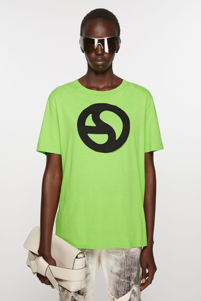 Acne Studios Printed t-shirt - Sharp green outlook