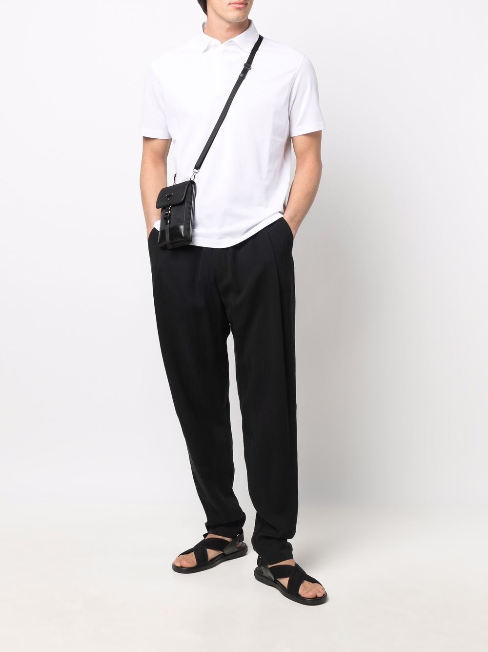 tapered cotton track pants - 2