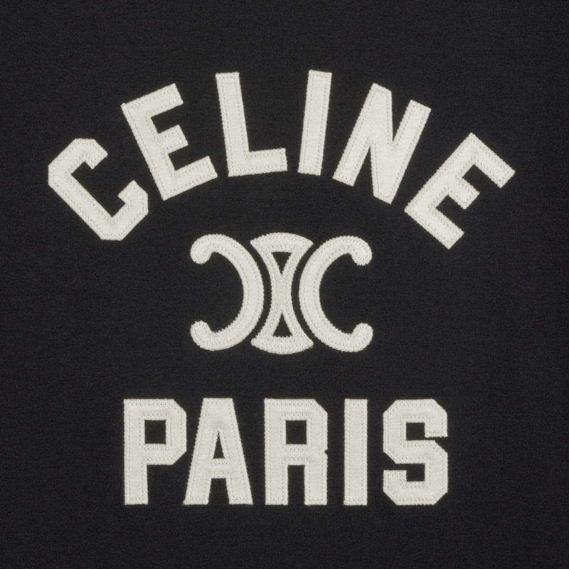 Celine Paris boxy T-shirt in cotton jersey 4