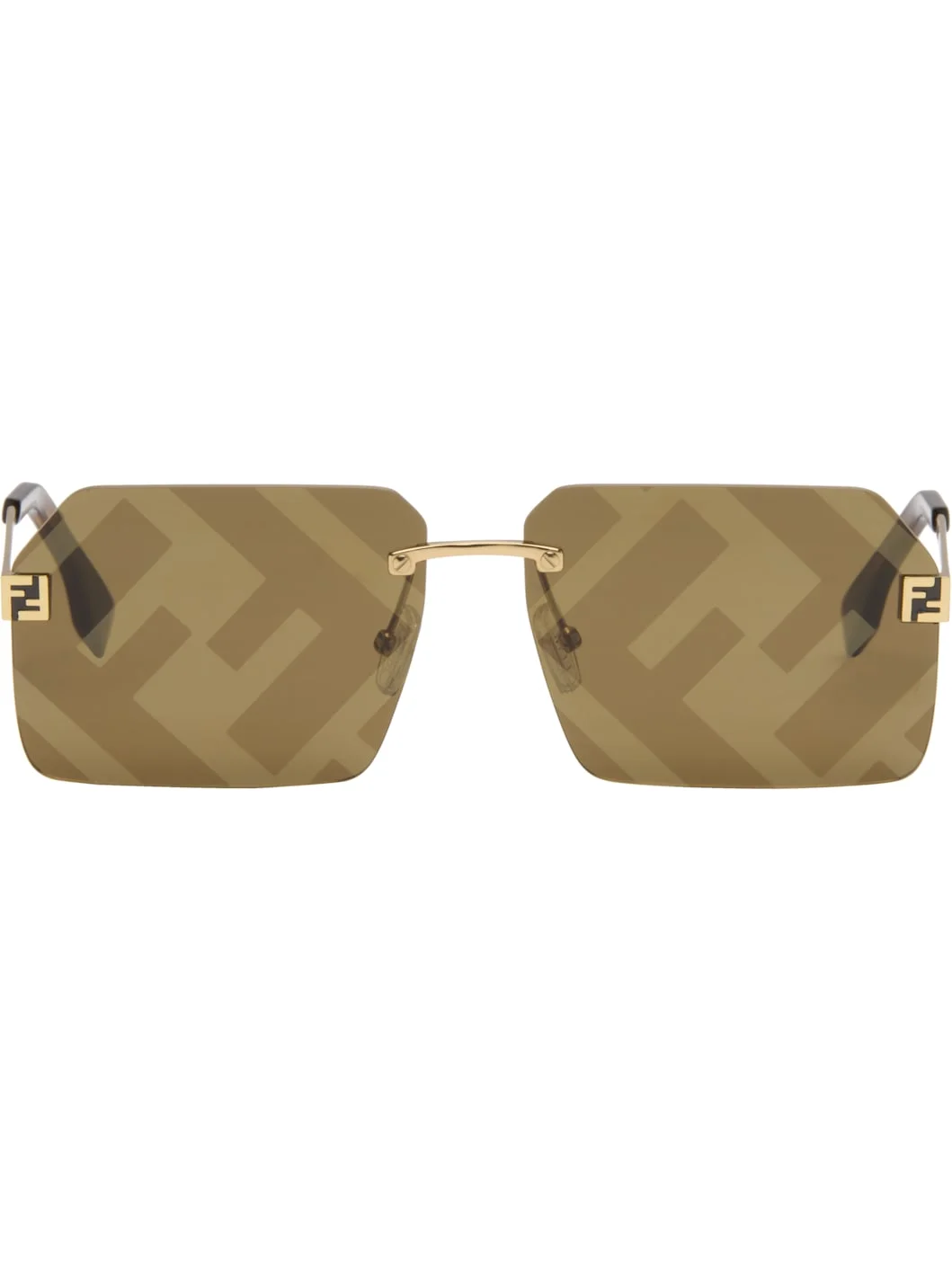 Gold Fendi Sky Sunglasses - 1
