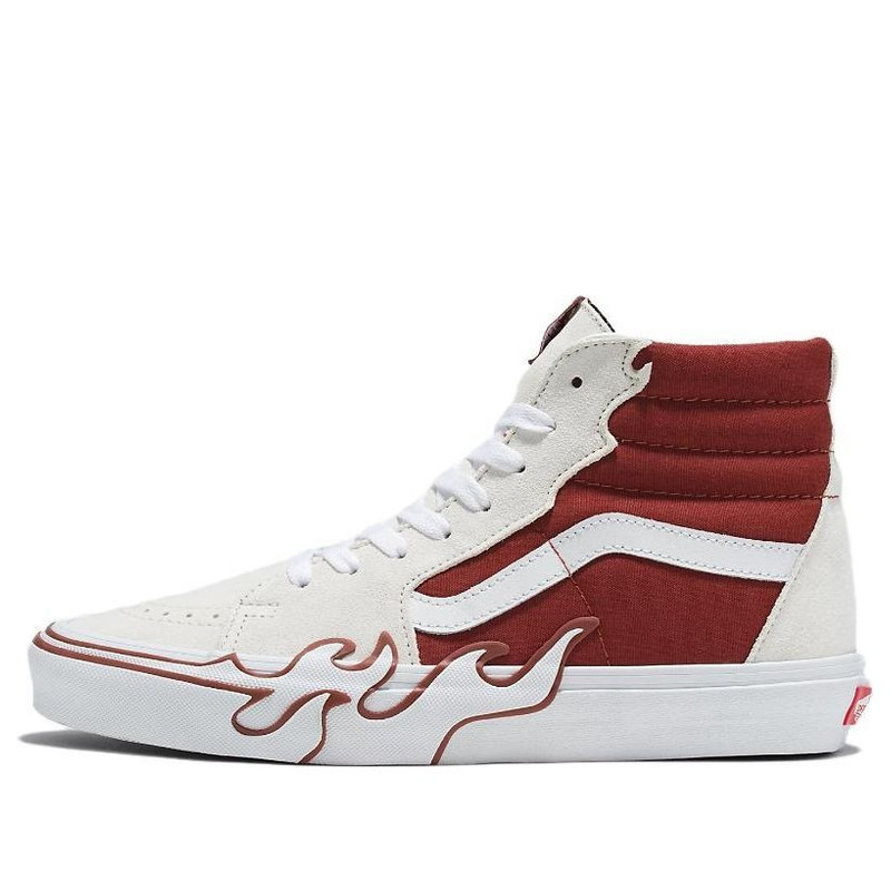 밴 SK8-Hi 'Flame 화이트 Tawny 포트'VN0005UJZHG - 1