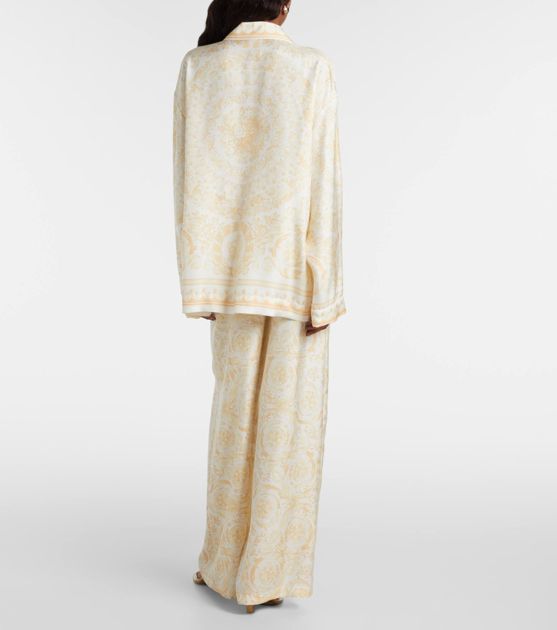 Underwater Barocco silk palazzo pants 3
