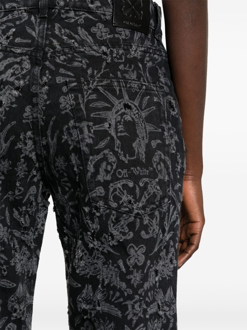 Tattoo straight-leg jeans - 5
