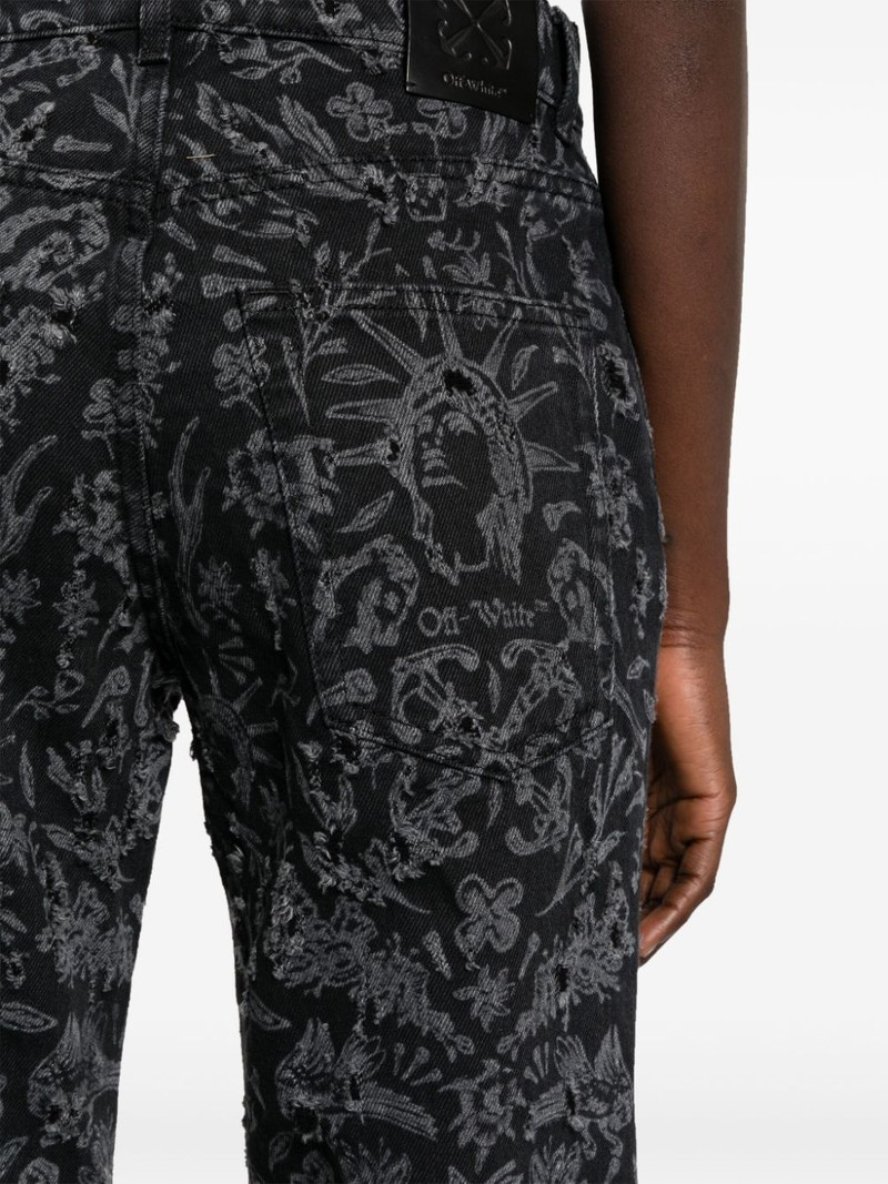 Tattoo straight-leg jeans 5