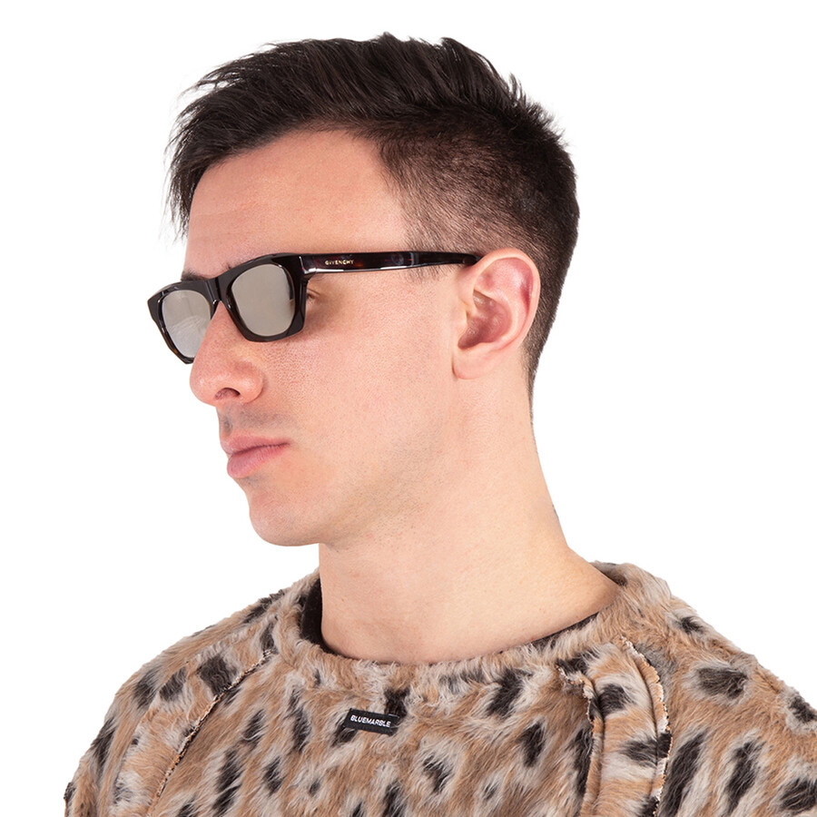 Givenchy Grey Mirror Square Men's Sunglasses GV40026U 52C 55 - 2