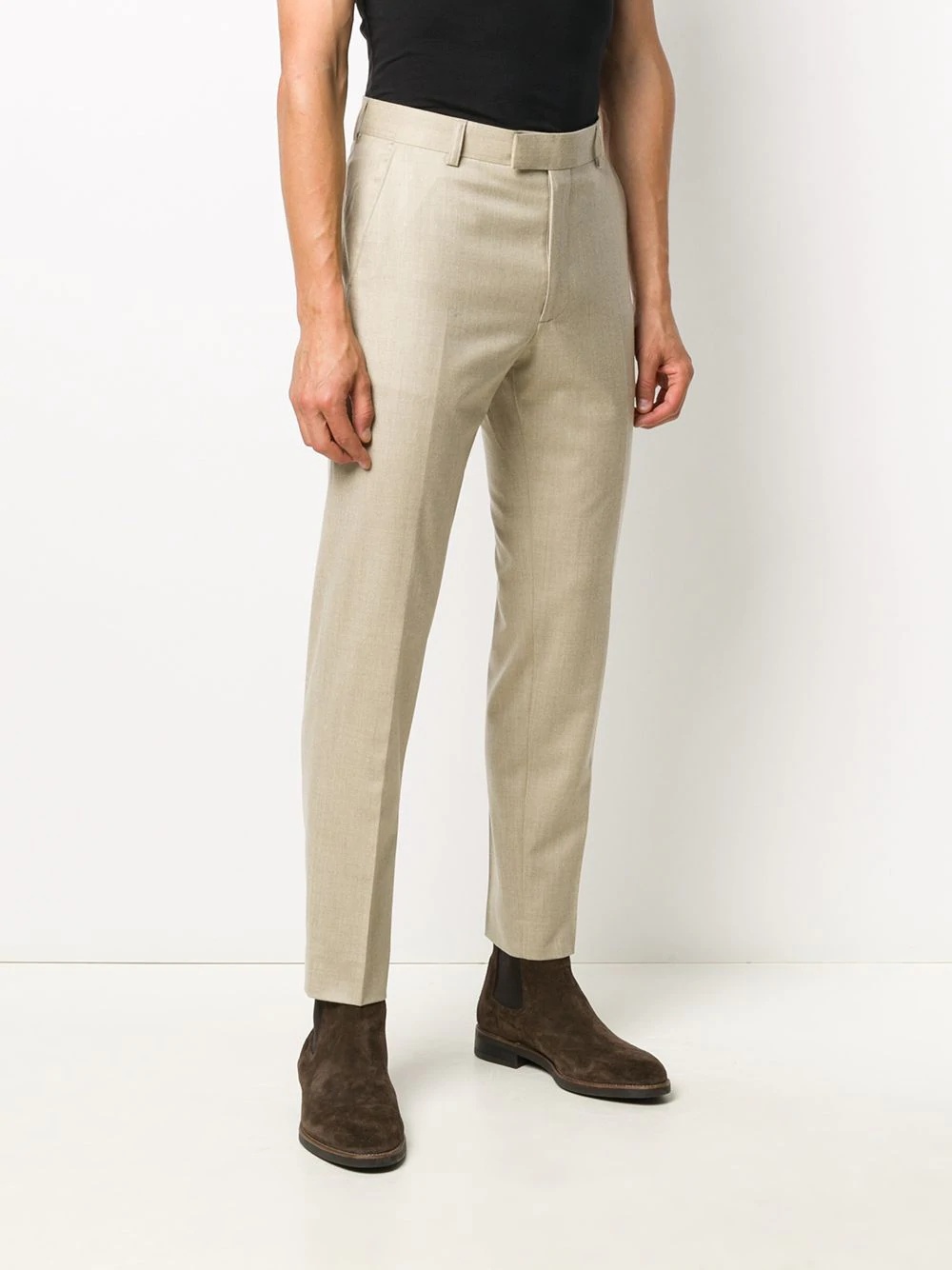 slim-fit tailored trousers - 3