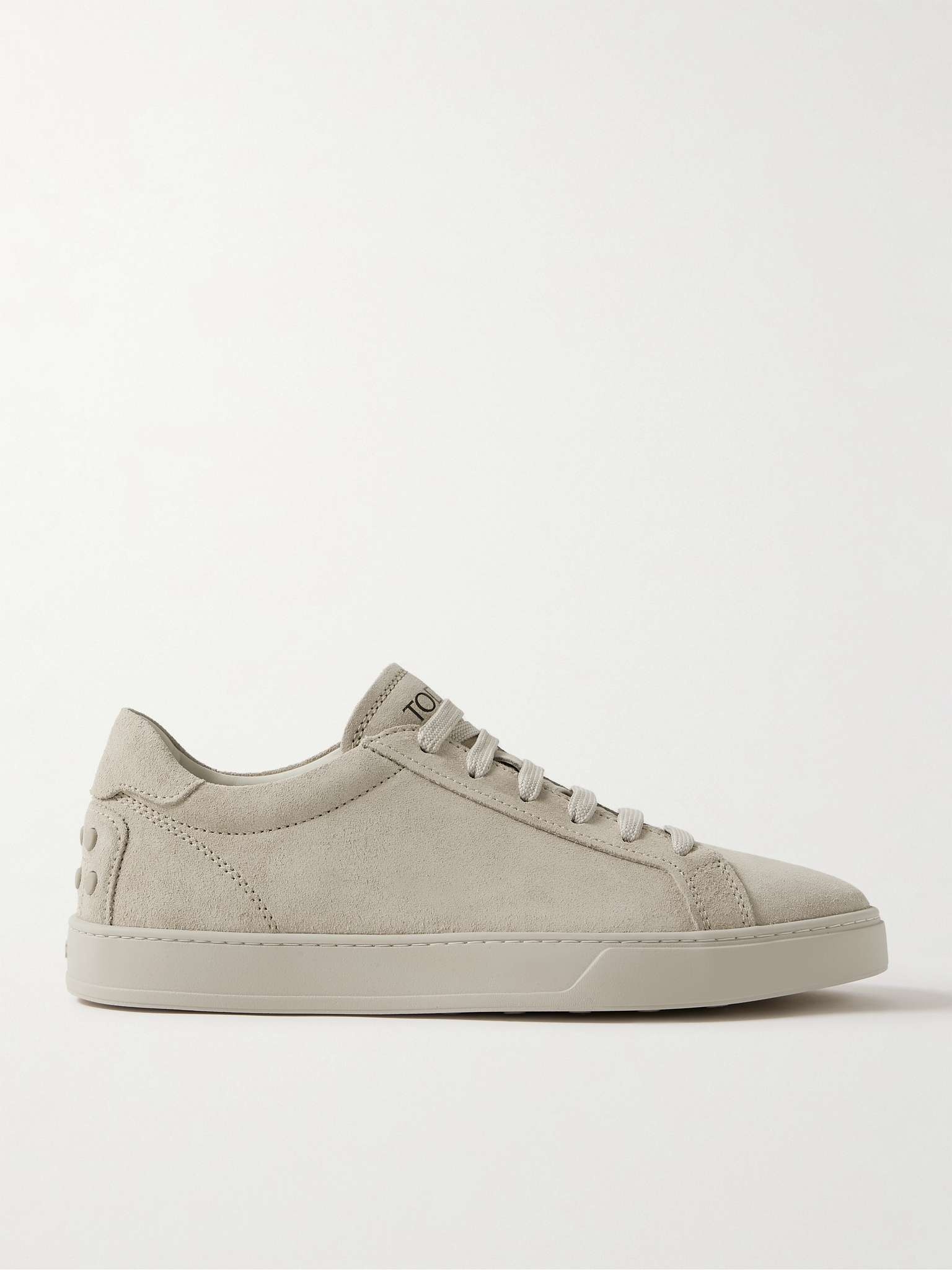 Allacciata Cassetta Rubber-Trimmed Suede Sneakers - 1