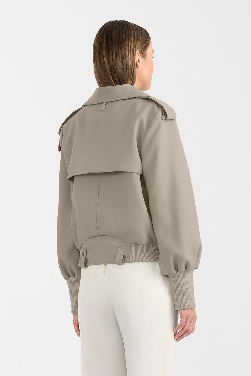 PONY Wool Gabardine Moto Jacket 6