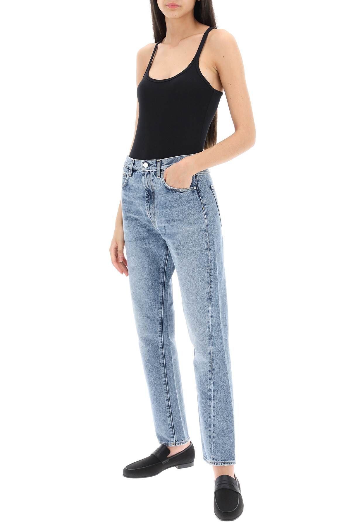 TWISTED SEAM CROPPED JEANS - 2