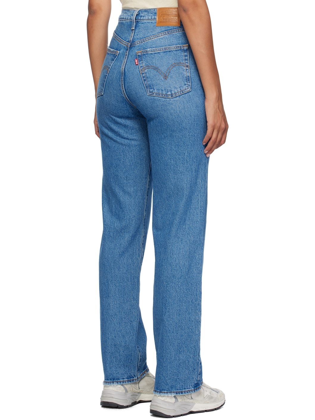 Blue Ribcage Full Length Jeans - 3