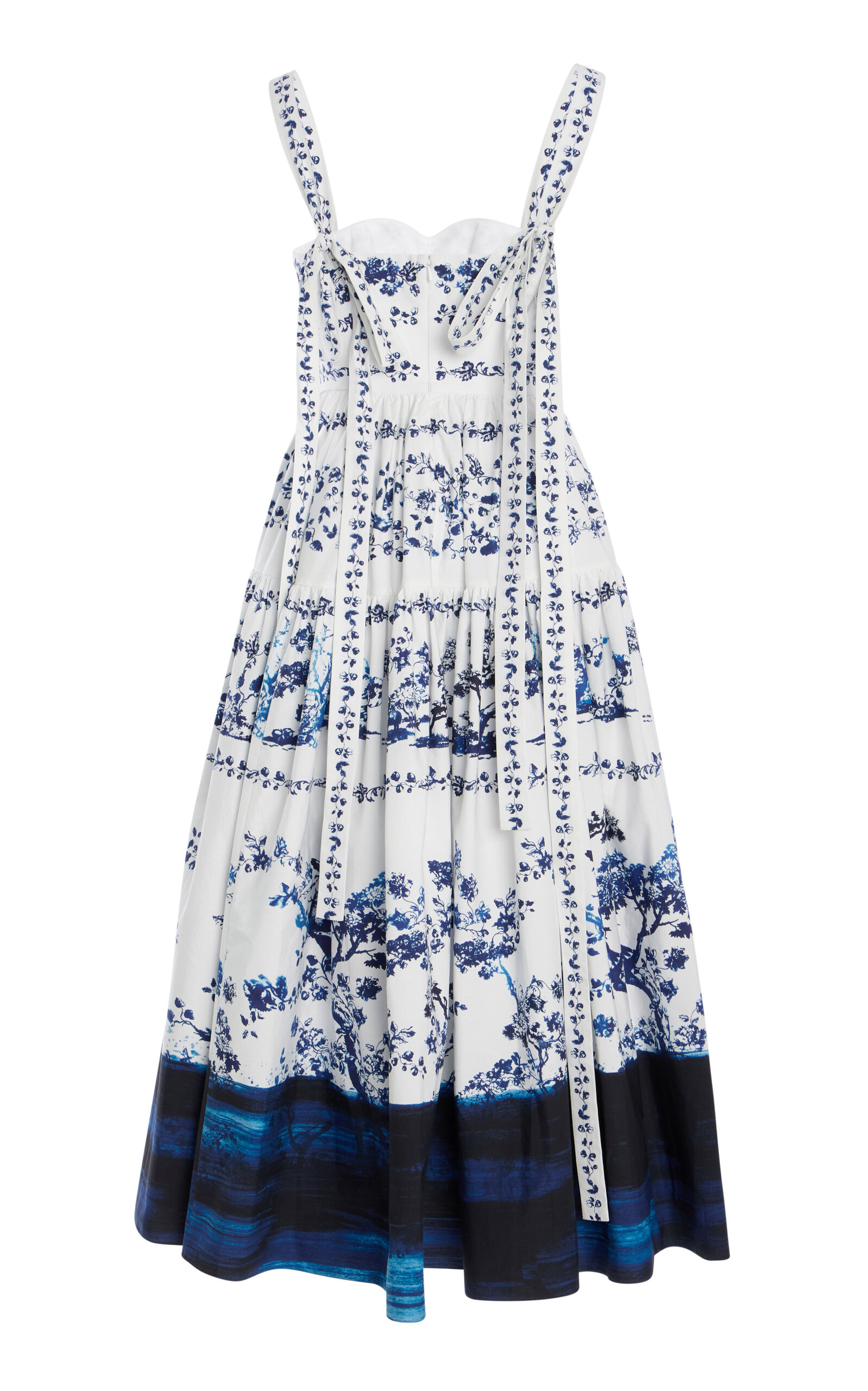 Cotton Midi Dress white - 5