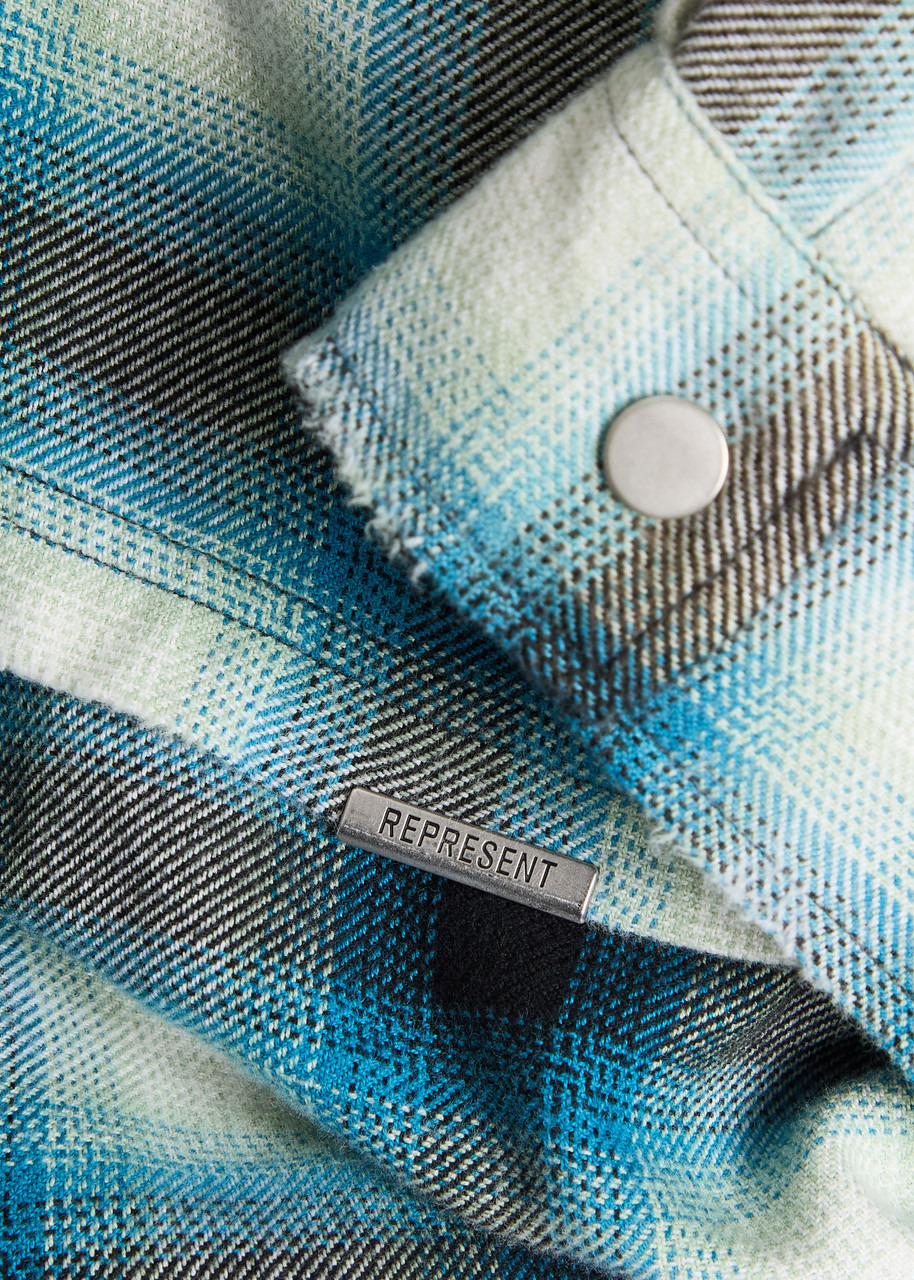 Represent Sun Bleached Flannel Shirt - 5