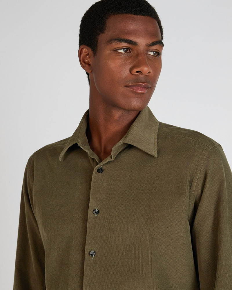 Regular fit corduroy shirt 4