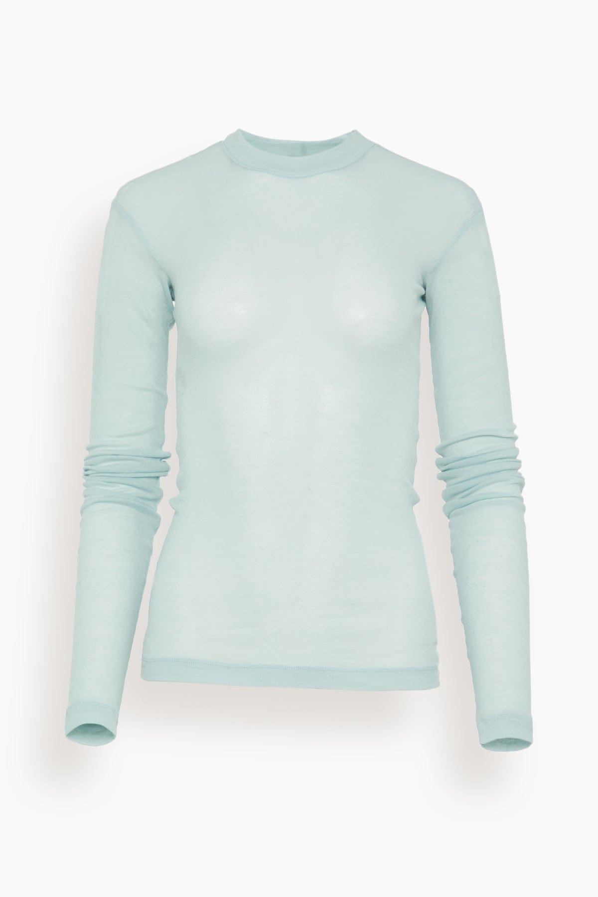 Long Sleeve Jersey Top in Coastal Blue - 1