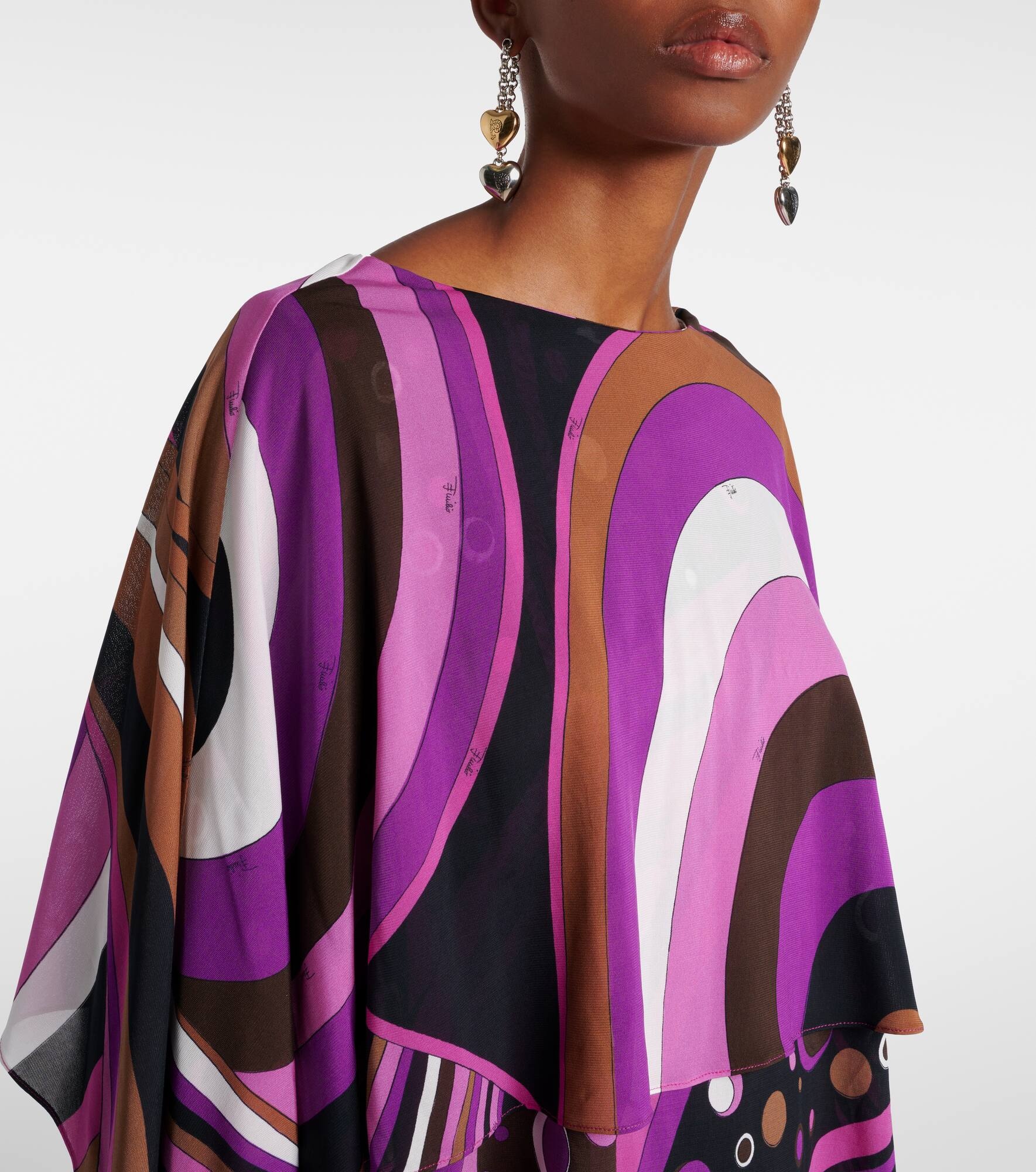Iride silk maxi dress - 4