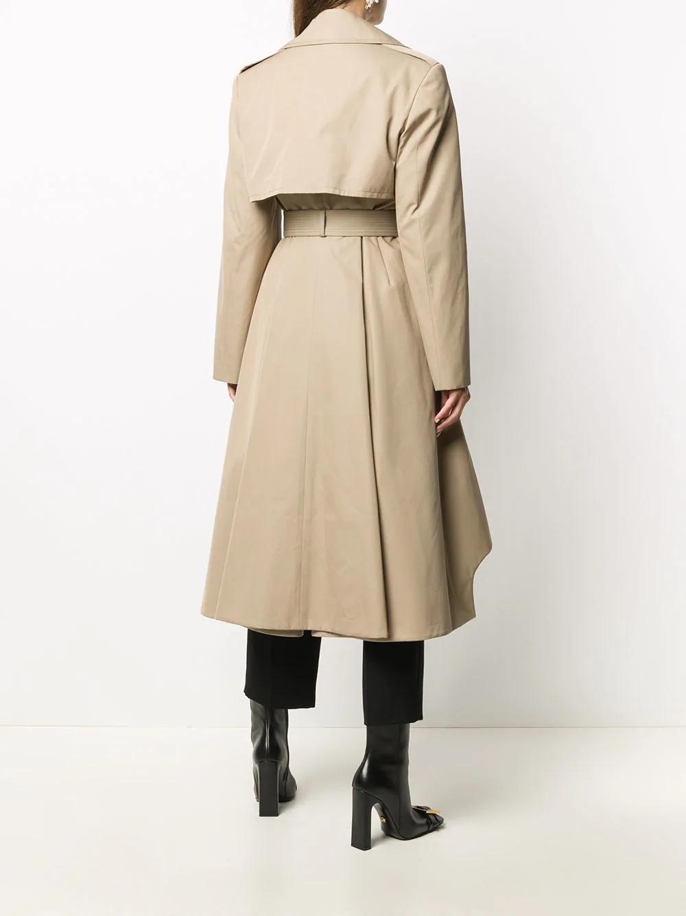 button-front trench coat - 4