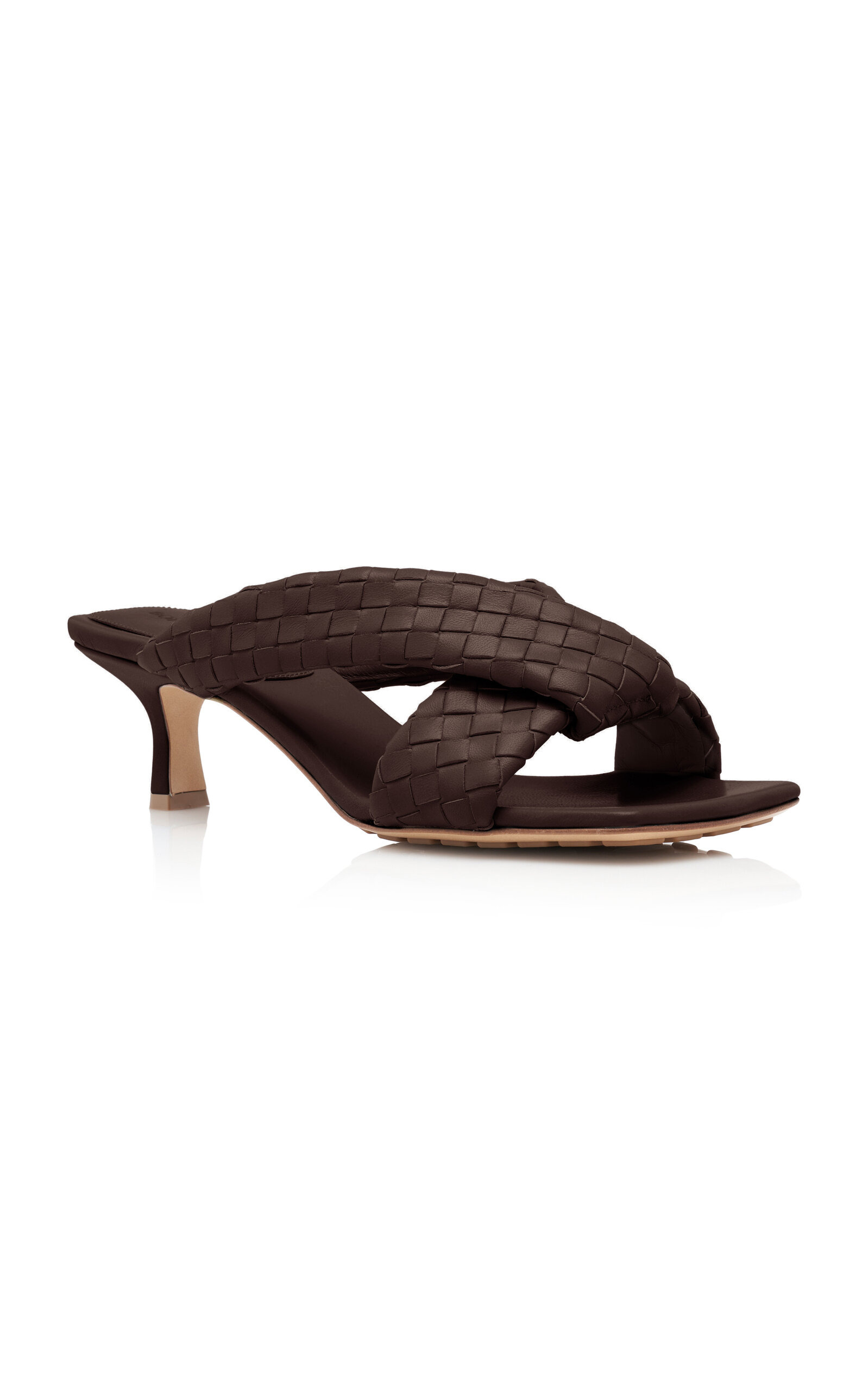 Riva Intecciato Leather Sandals brown - 5