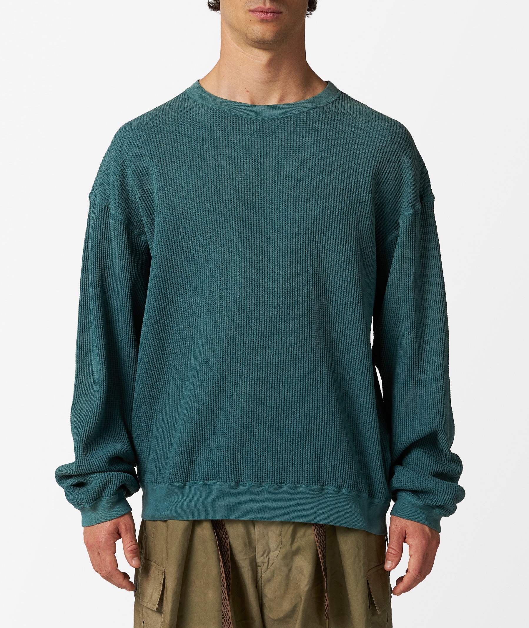 Kapital ECO Waffle Big Crewneck | sivasdescalzo | REVERSIBLE
