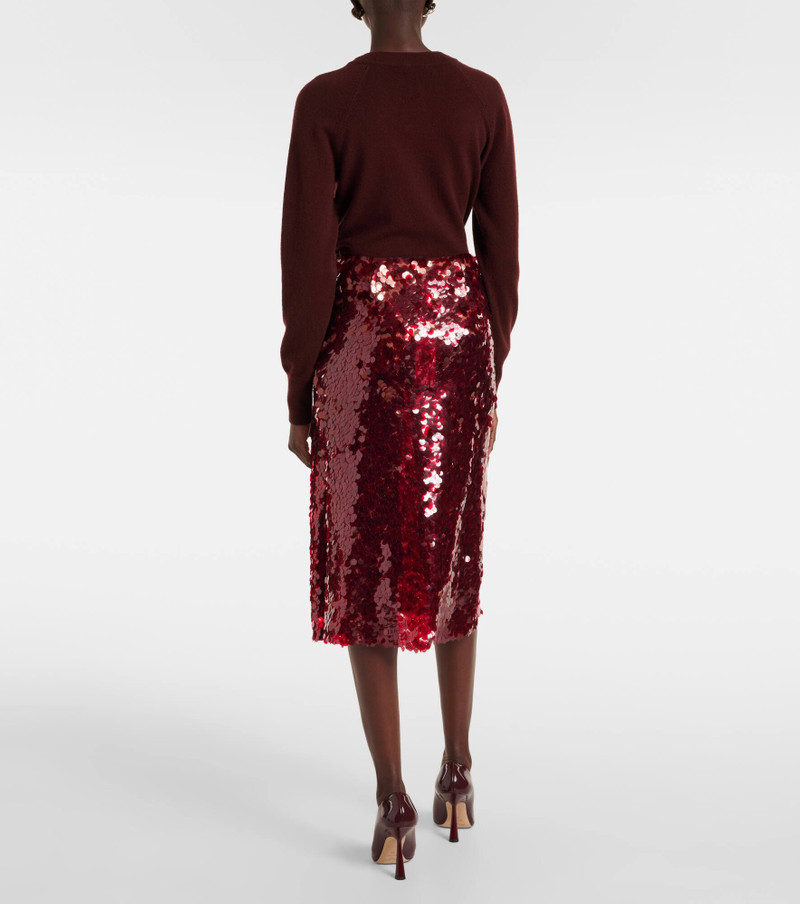 Lucite sequined midi skirt 3