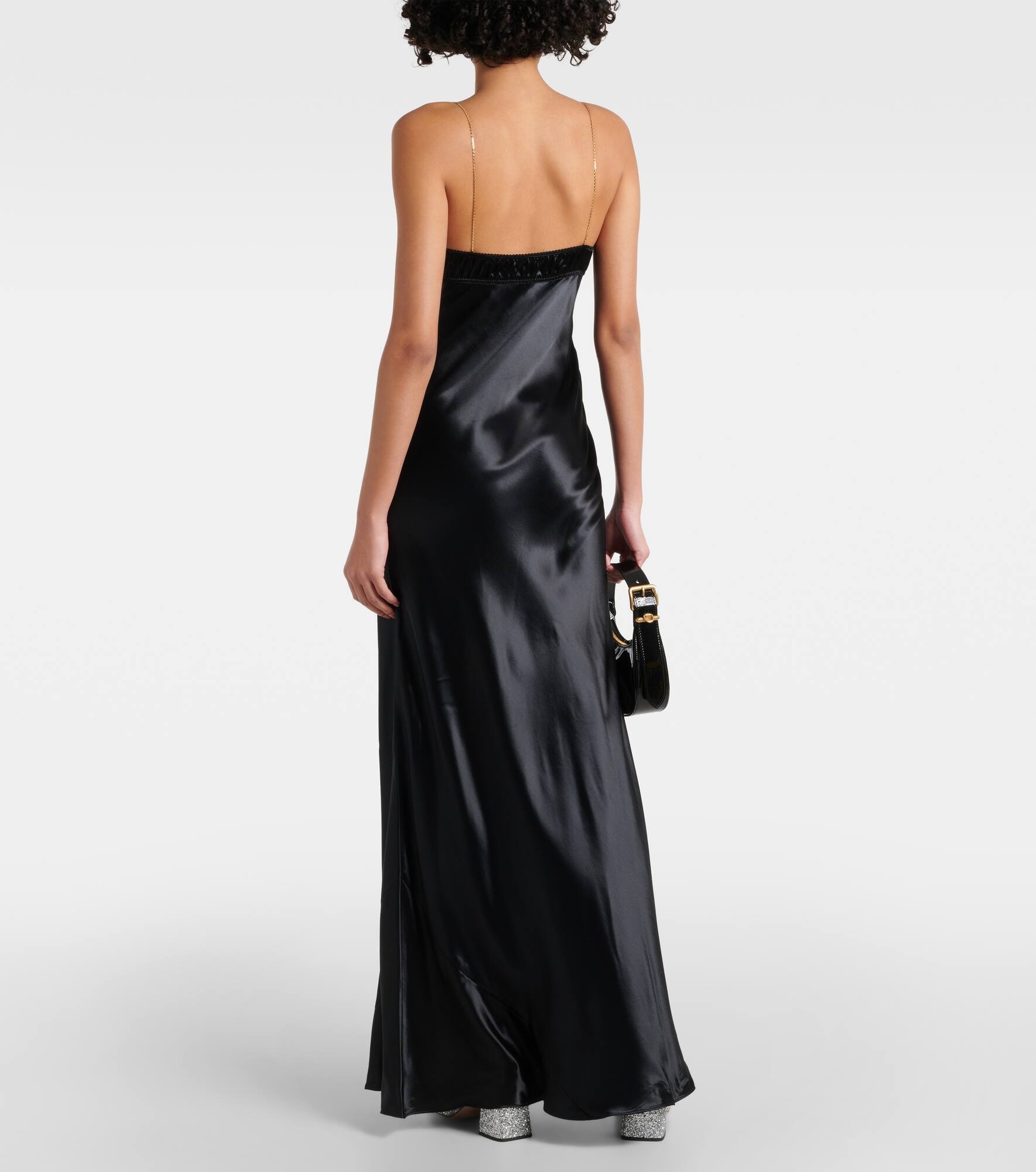 Embellished satin gown - 3