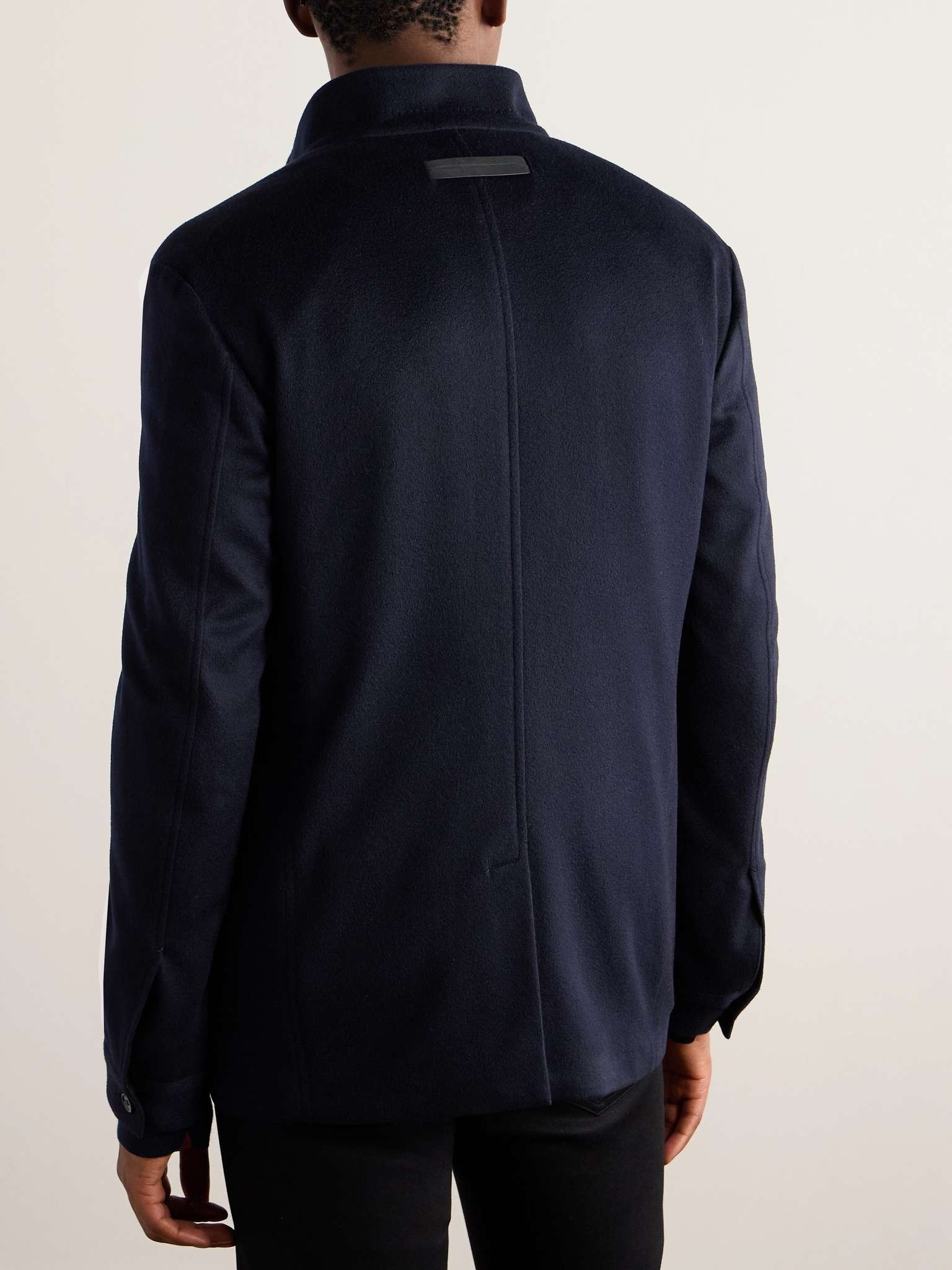 Logo-Appliquéd Brushed Oasi Cashmere Chore Jacket - 4