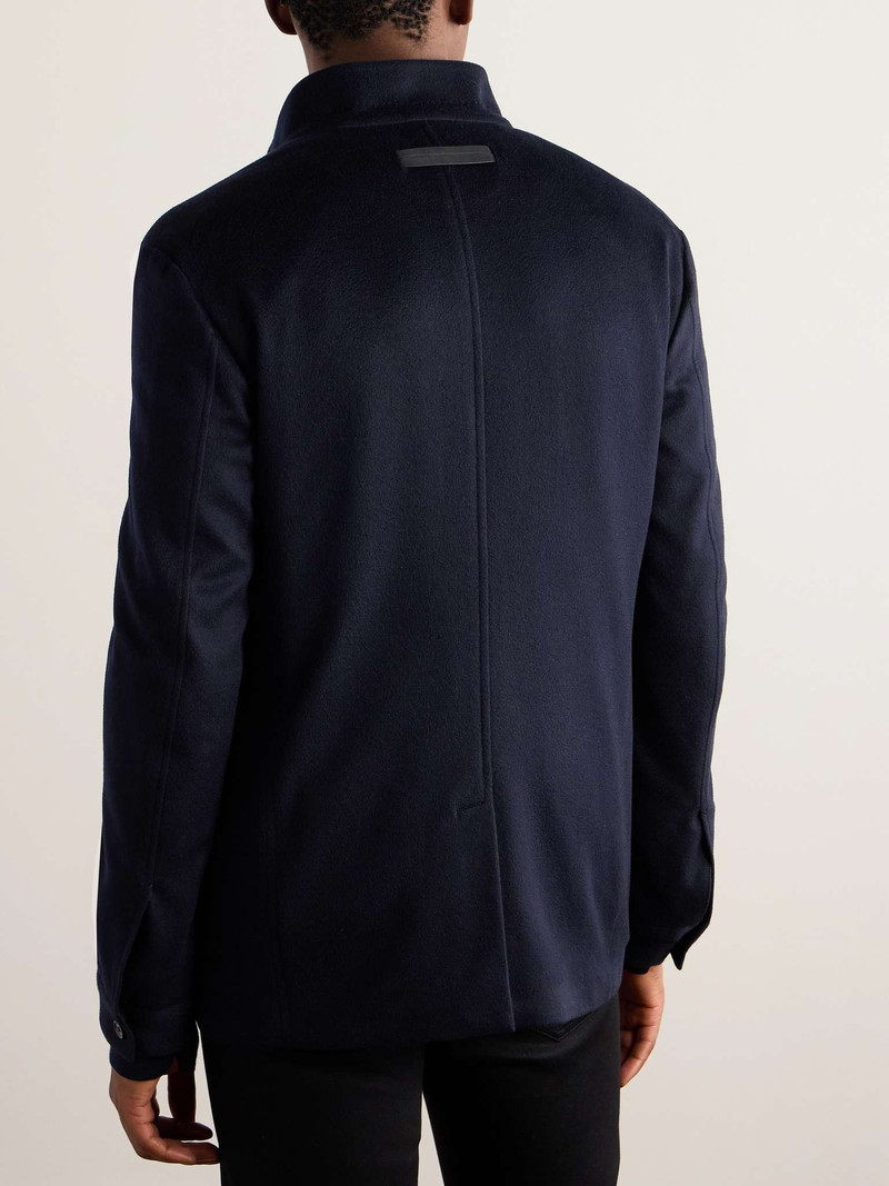 Logo-Appliquéd Brushed Oasi Cashmere Chore Jacket 4