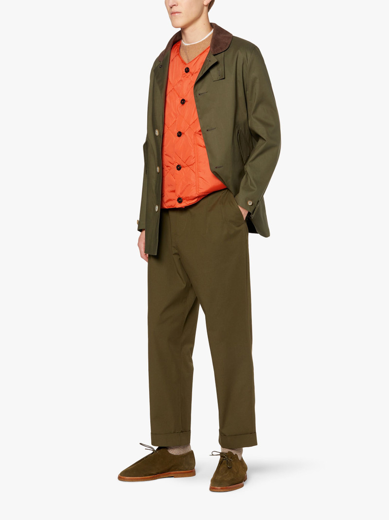 HIG ORANGE QUILTED NYLON LINER VEST | GQM-204 4