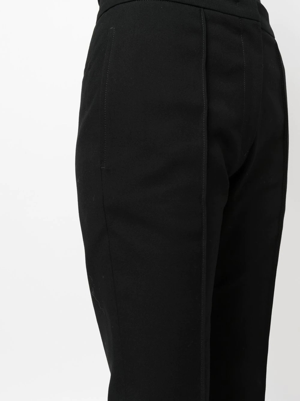high-waisted cropped trousers - 5
