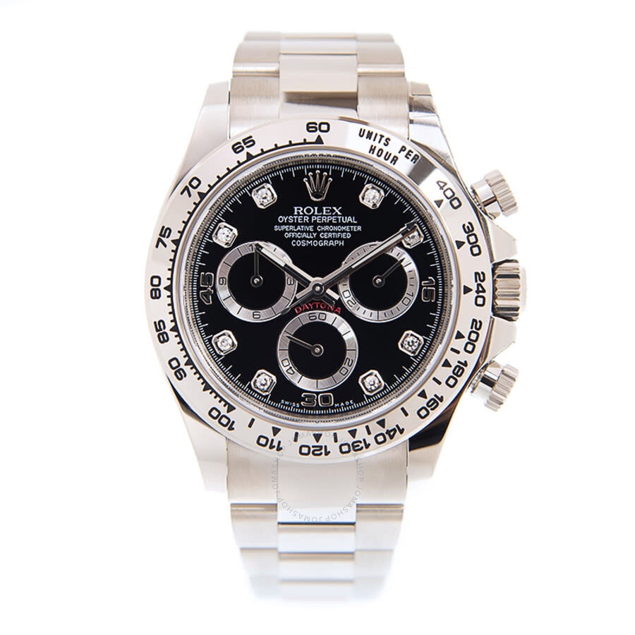 Rolex Daytona Chronograph Automatic Chronometer Diamond Black Dial Men's Watch 116509-0055 - 3