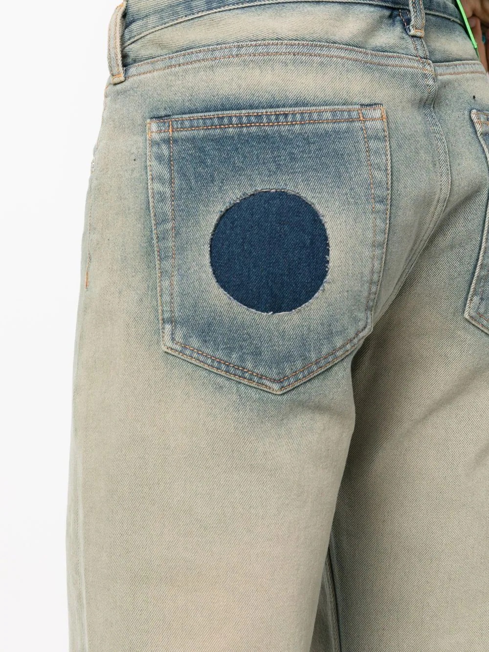 Meteor-cut out wide jeans - 5