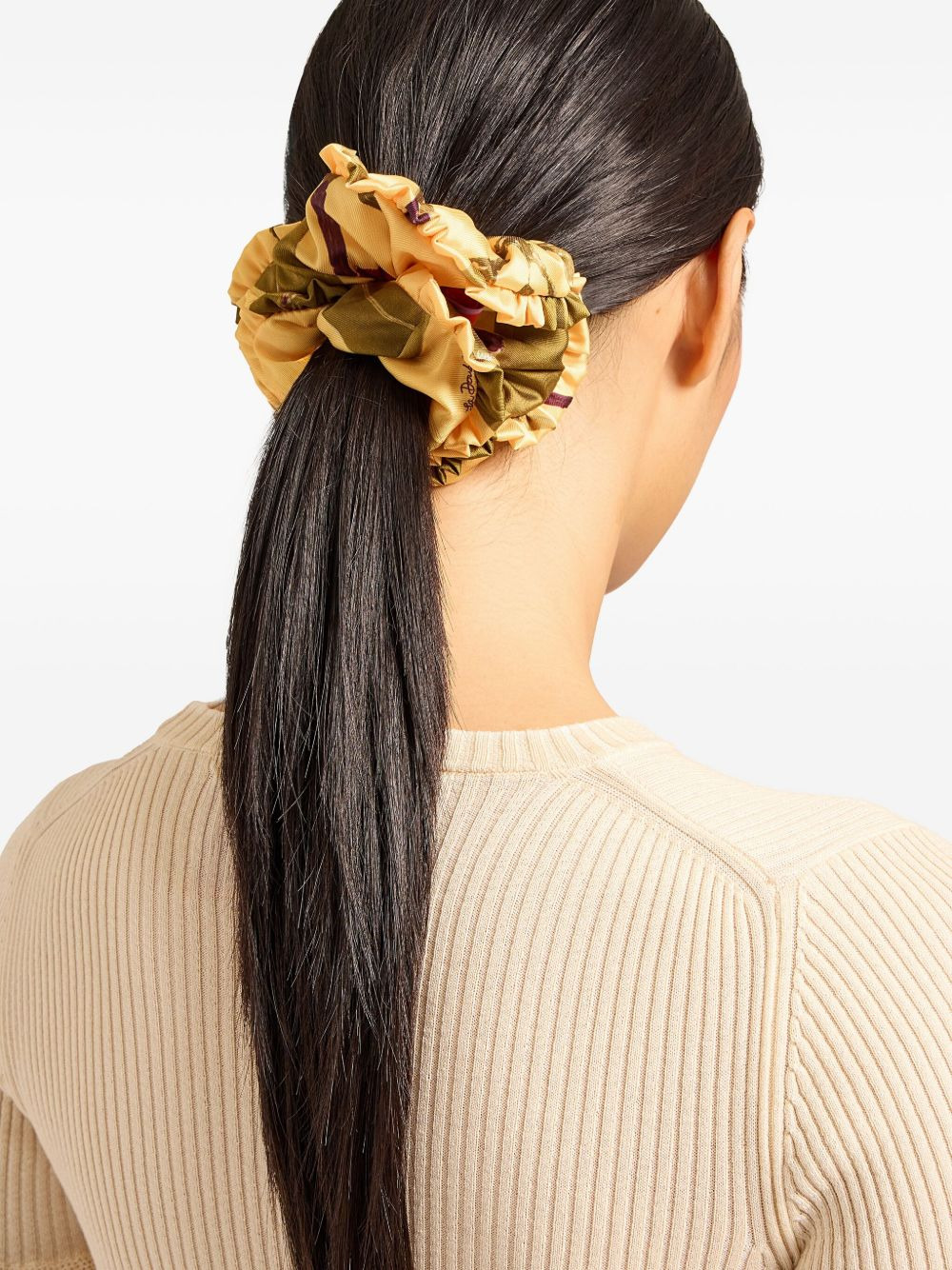 ruffled printed scrunchie (pack of three) - 5