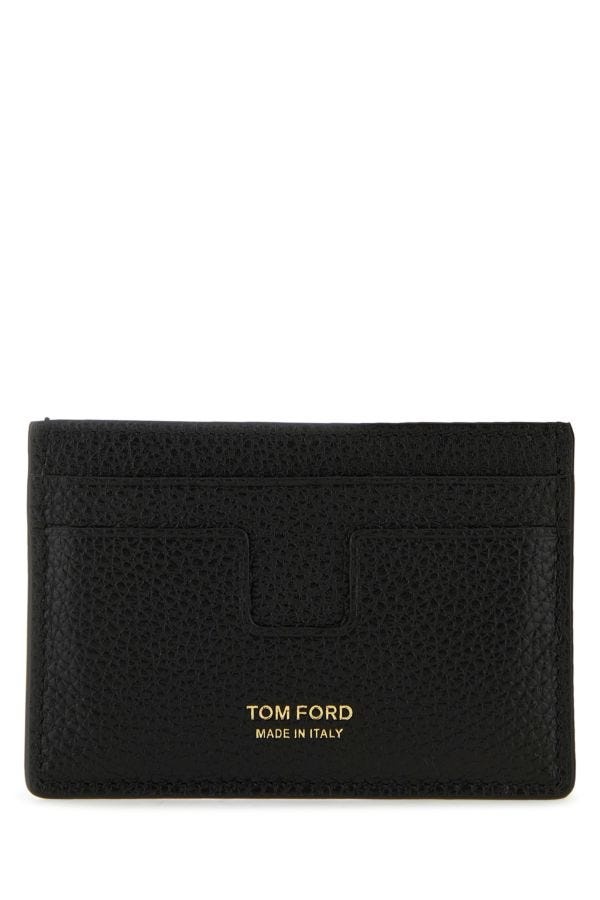 Tom Ford Man Black Leather Card Holder - 1