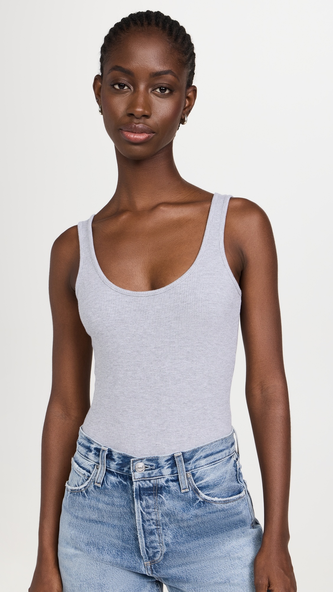 Nica Scoop Neck Tank Bodysuit - 6