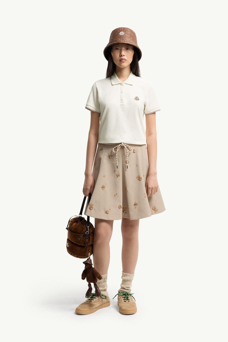 Moncler Logo Cotton Piquet Polo Shirt outlook