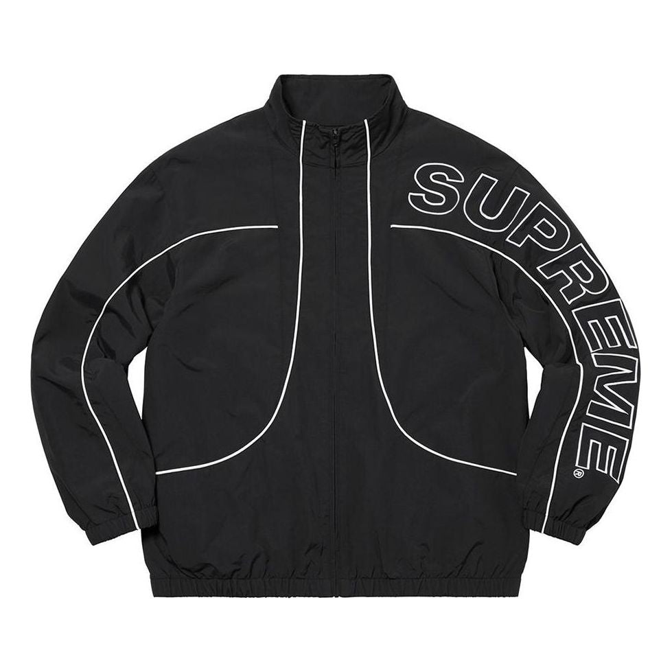 Supreme Piping Track Jacket 'Black White' SUP-FW20-041 - 1