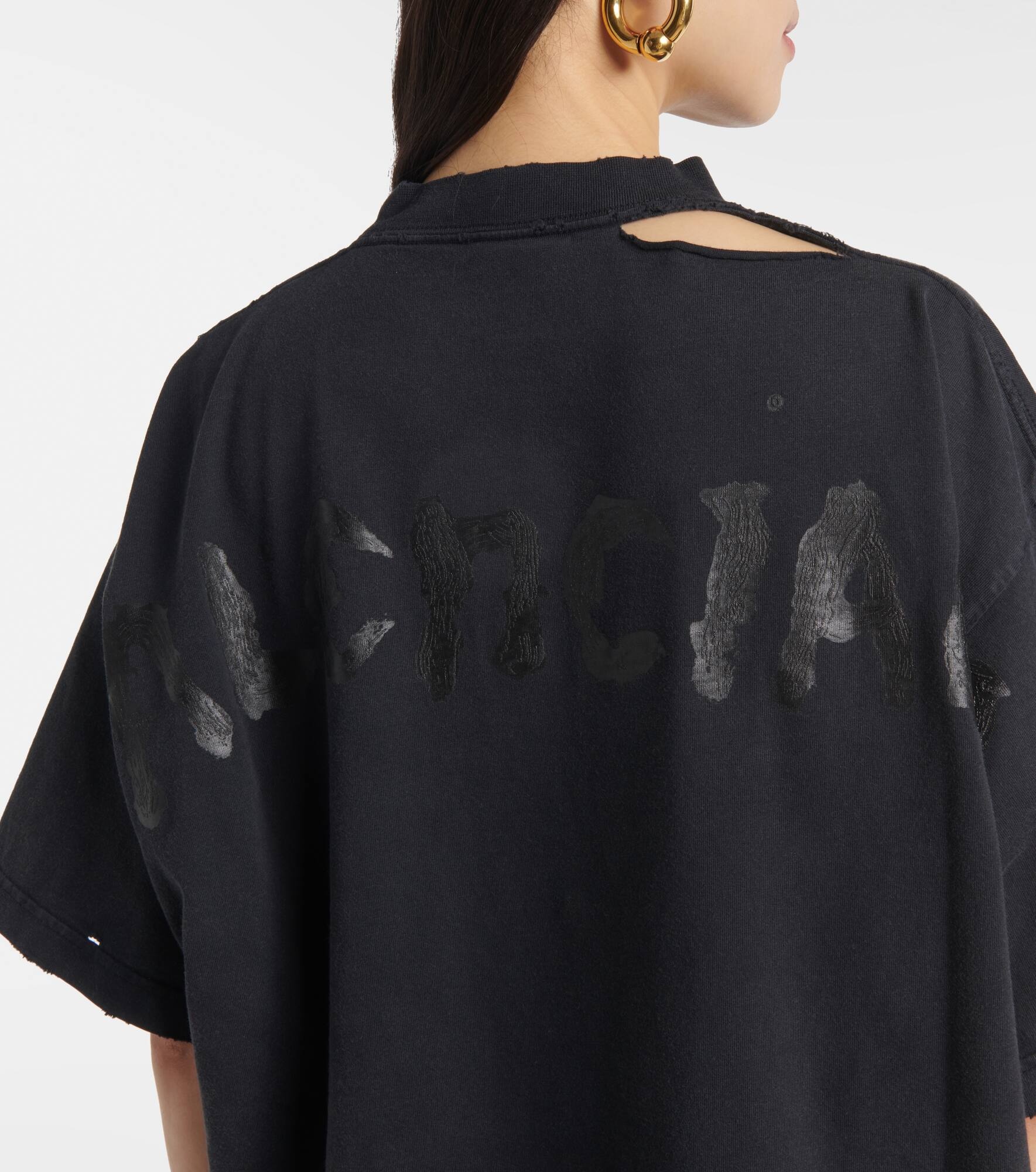 Oversized cotton jersey T-shirt - 6