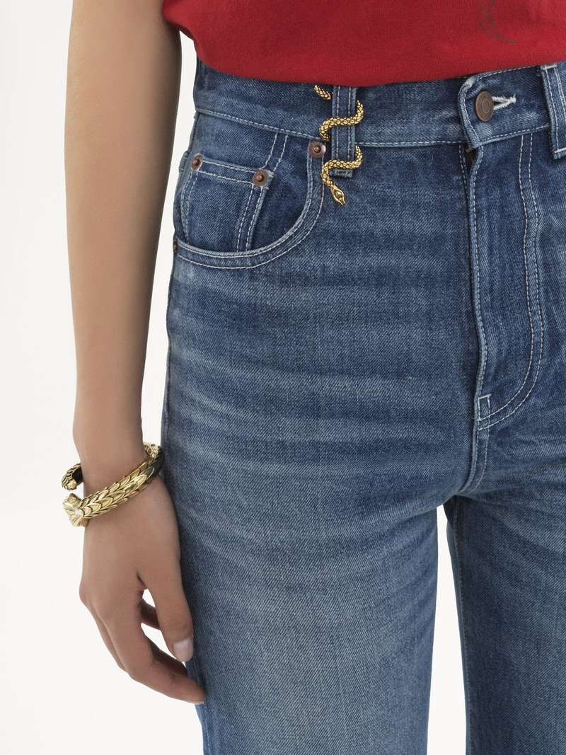 HIGH-RISE BOOTCUT JEANS IN DENIM 7
