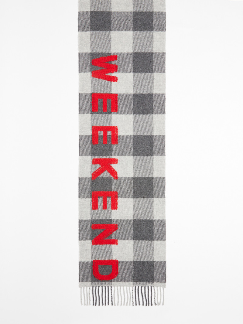 FASHION Wool-blend logo scarf 1