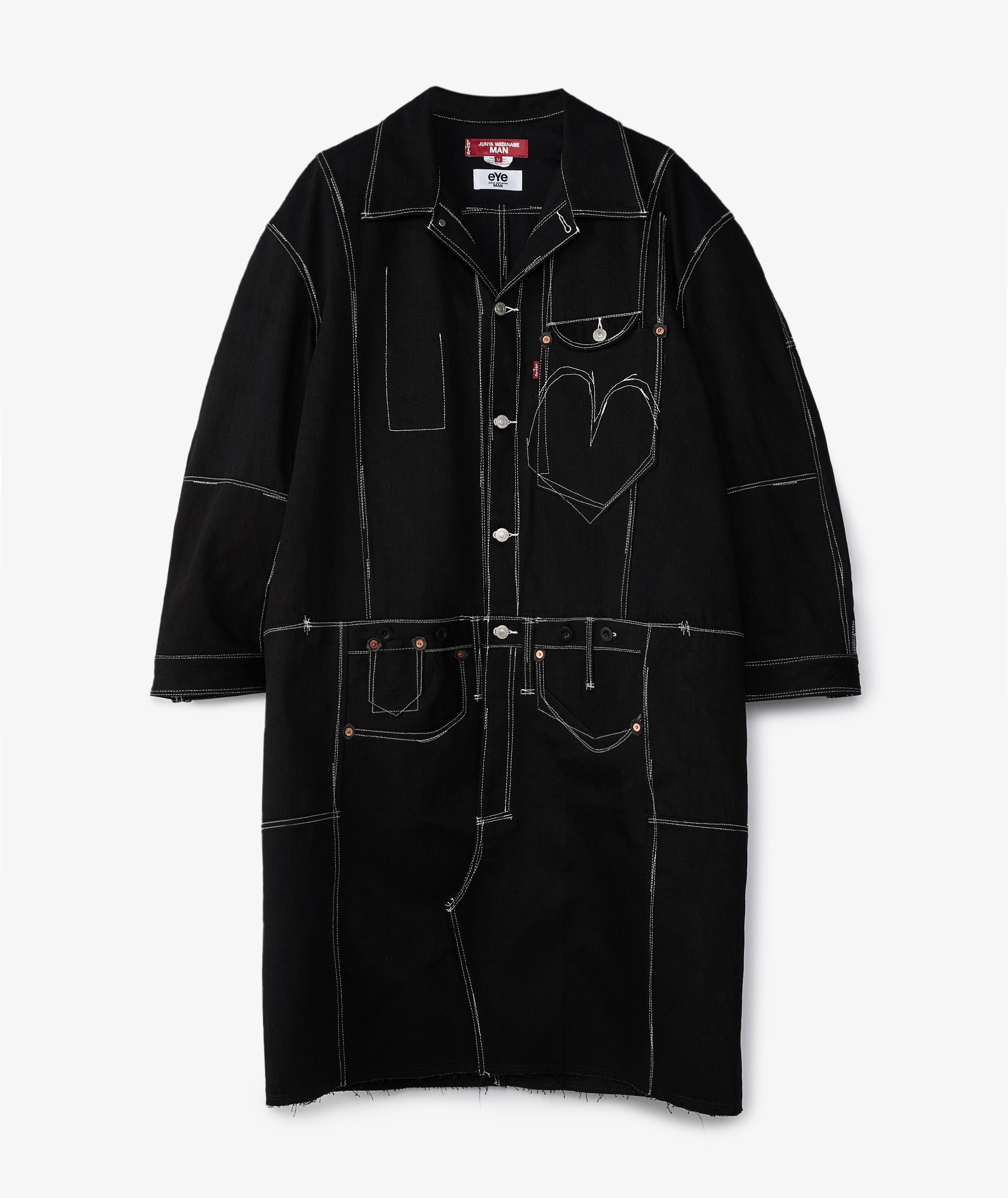Junya Watanabe MAN Long Contrast Coat x Levi's