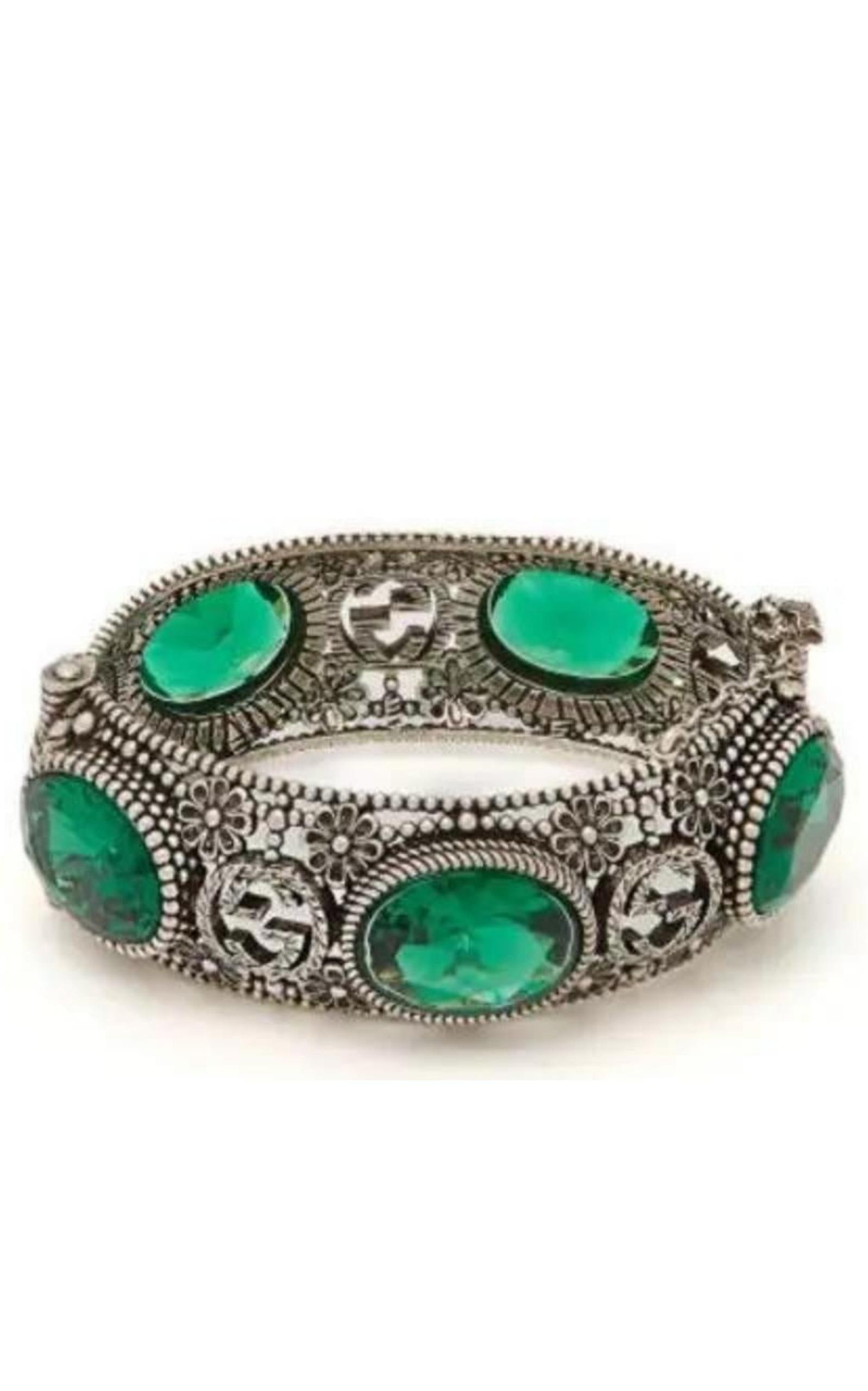 Crystal-Embellished Sterling-Silver Bracelet - 4
