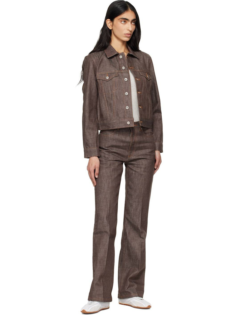 A.P.C. Brown Dion Denim Jacket outlook