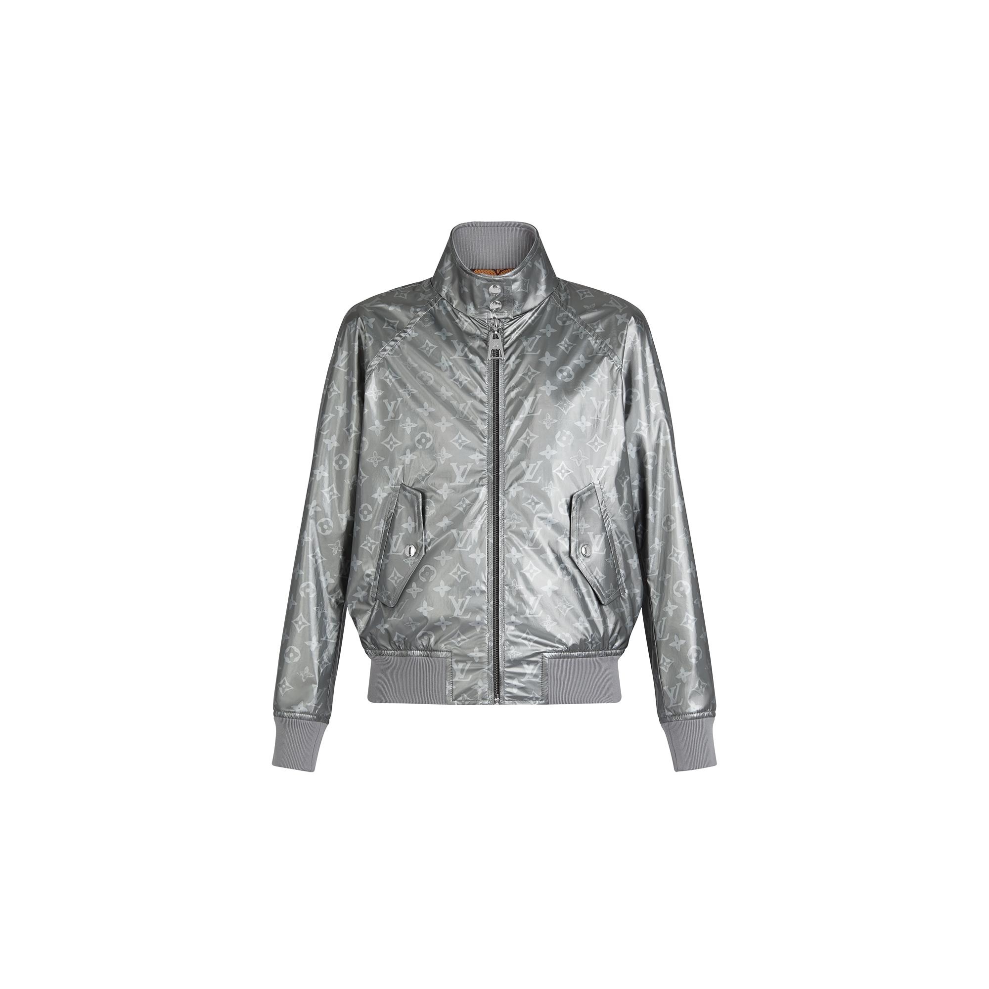 Metallic Monogram Lightweight Bomber Jacket  - 1