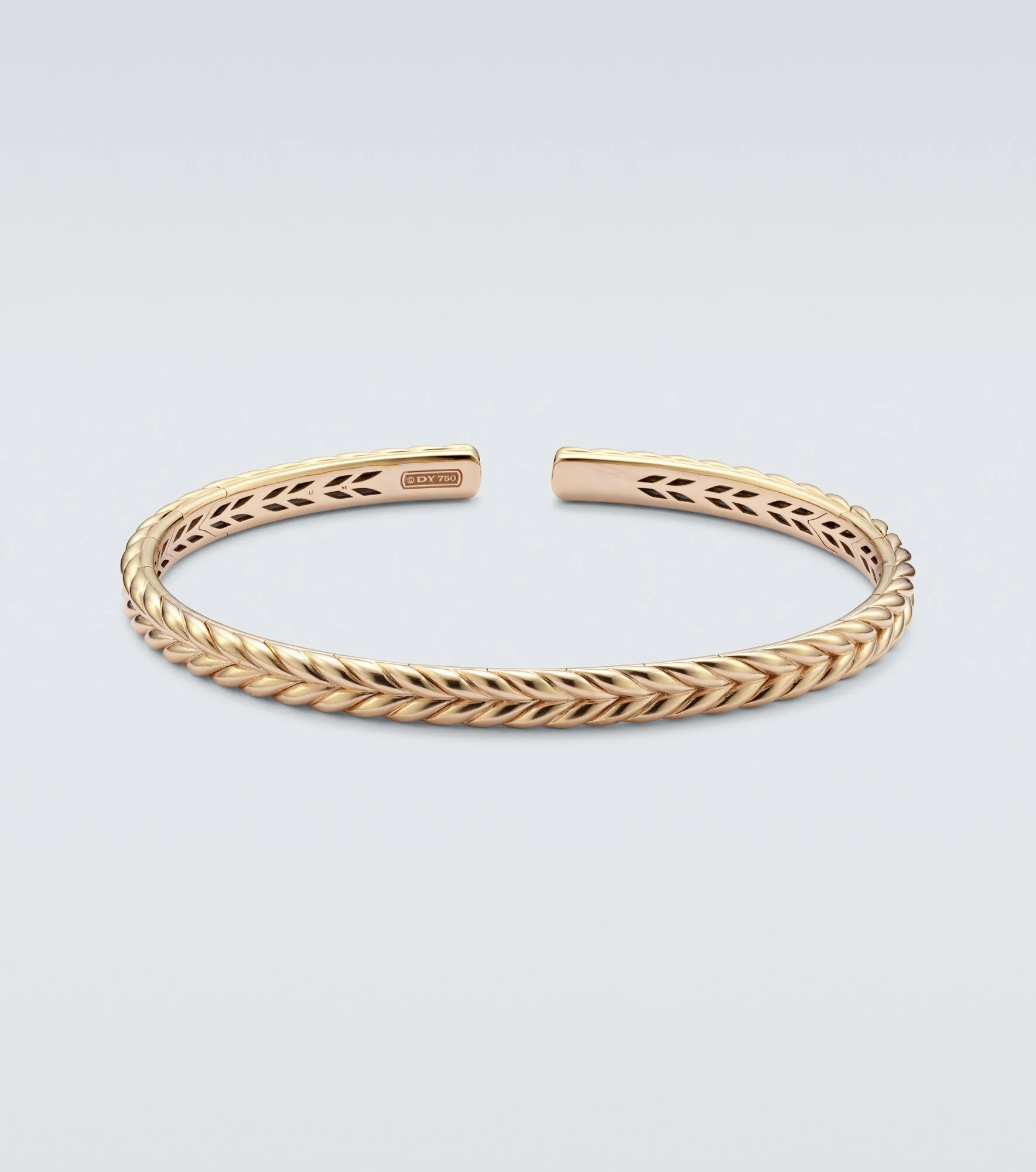 Chevron 18kt gold cuff bracelet - 1