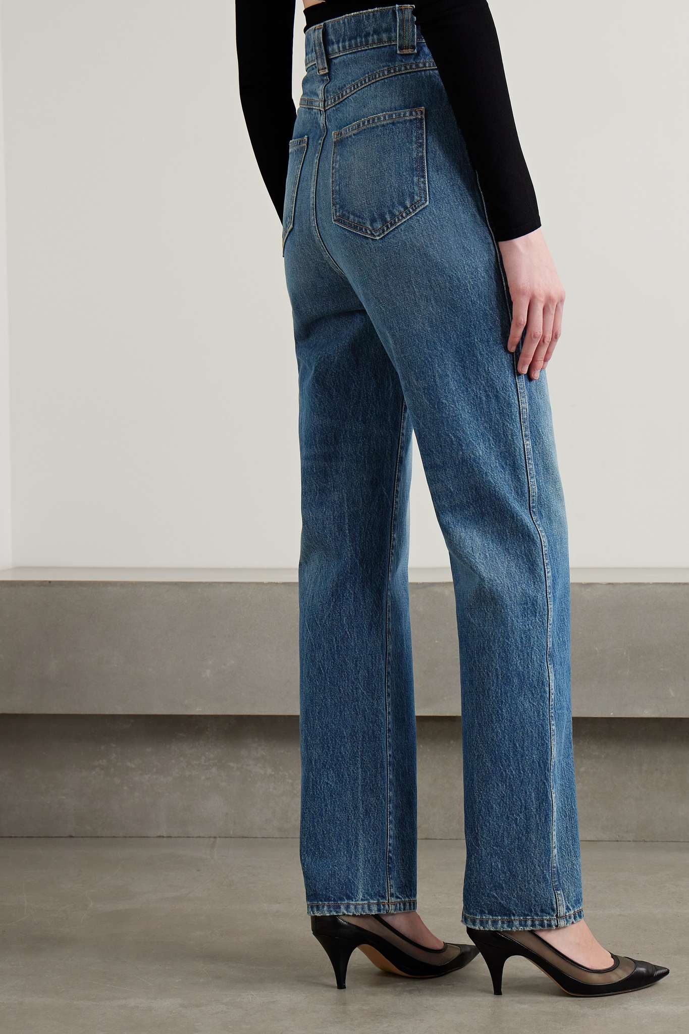 Albi high-rise straight-leg jeans - 4