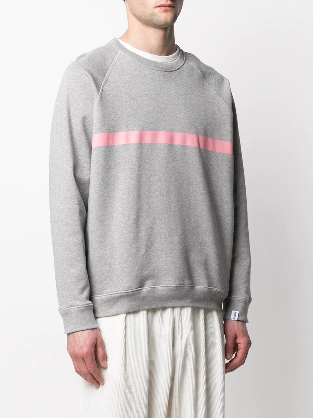 stripe detial sweatshirt - 3