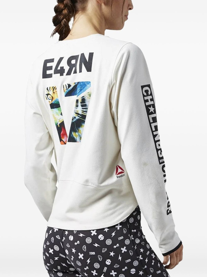 Reebok long-sleeve crew-neck sweatshirt outlook